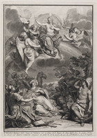 KG 11771
<br/>
Christus brengt het Evangelie in alle werelddelen
<br/>
<em>Picart, Bernard (1673-1733)</em>